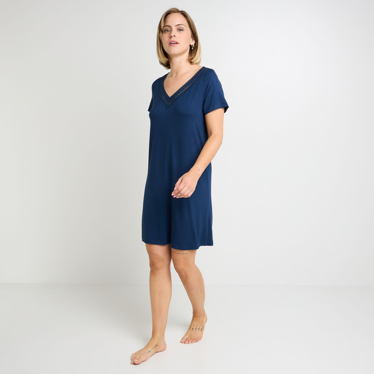 CAMILLE Chemise de nuit MARINE
