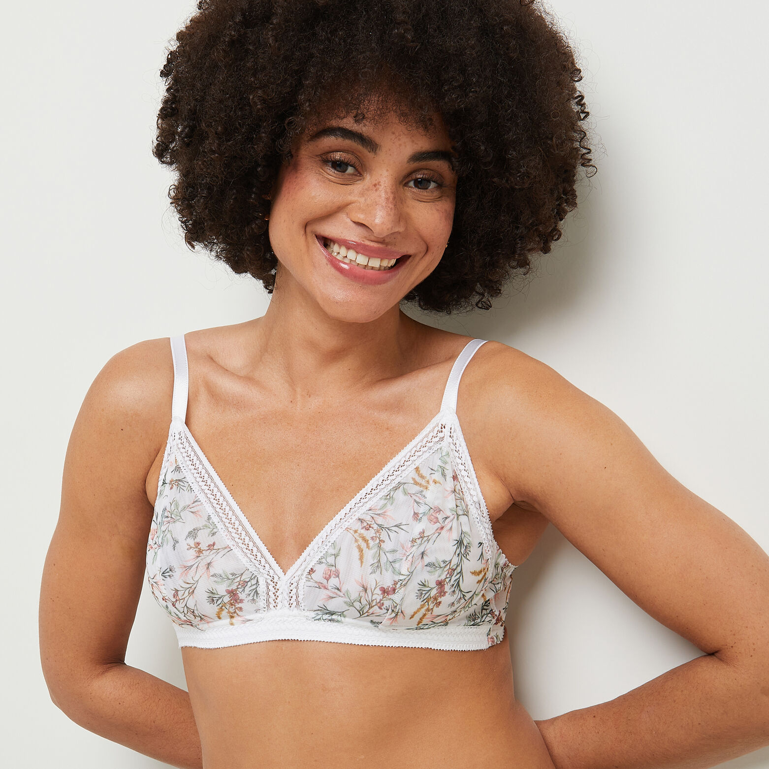 BEBEL SOUTIEN-GORGE SANS ARMATURES MULTICO BLANC