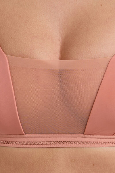 BRASSIERE SANS ARMATURES MICROFIBRE ROSE