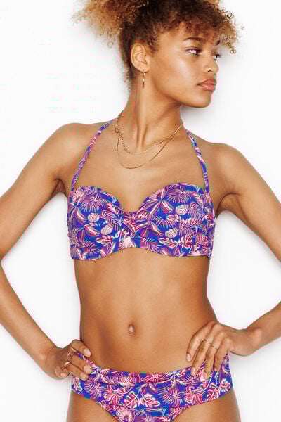 MAILLOT DE BAIN BANDEAU MULTICO BLEU