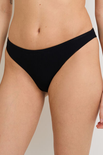 MALOU Maillot de bain culotte midi NOIR