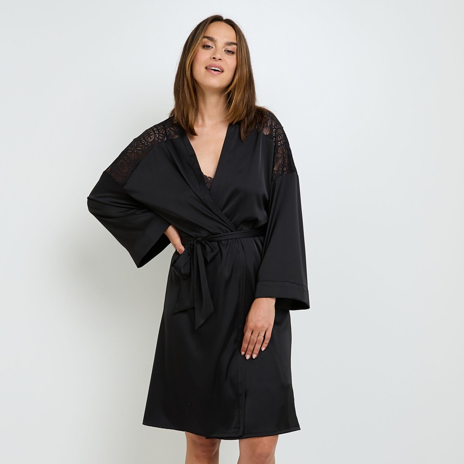GLADIS KIMONO NOIR