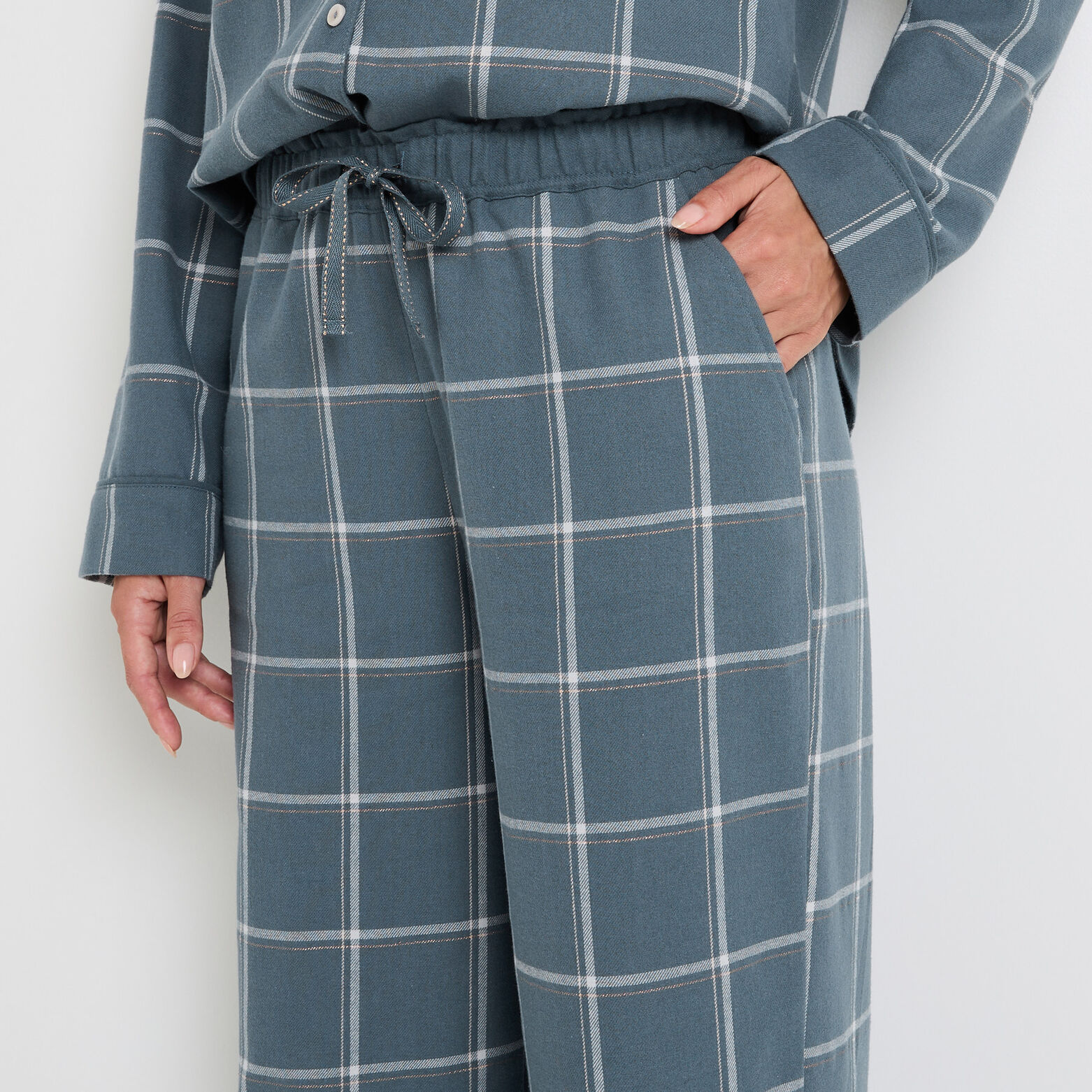 Ensemble FAMILLE bleu chemise & pantalon