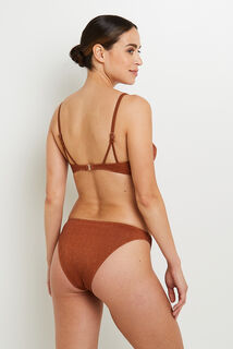 MAGMA MAILLOT DE BAIN SLIP MIDI MARRON