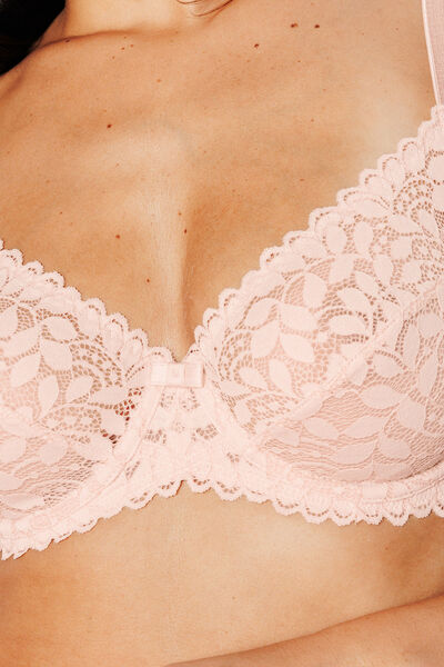 SUBLIME SOUTIEN-GORGE EMBOITANT DENTELLE POUDRE