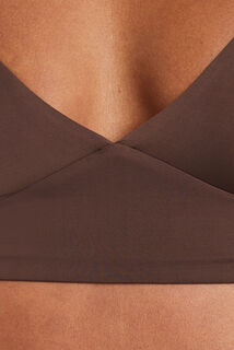 PERFECT SOUTIEN-GORGE SANS ARMATURES MICROFIBRE MARRON