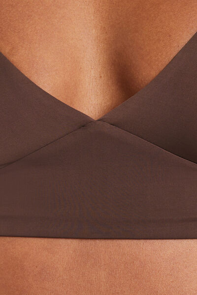 SOUTIEN-GORGE SANS ARMATURES MICROFIBRE MARRON