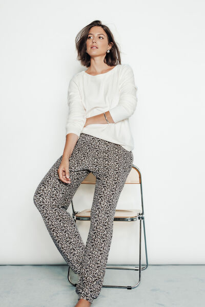 HOANI PYJAMA 2 PIECES VELOURS ECRU