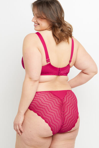 CULOTTE DENTELLE FUCHSIA