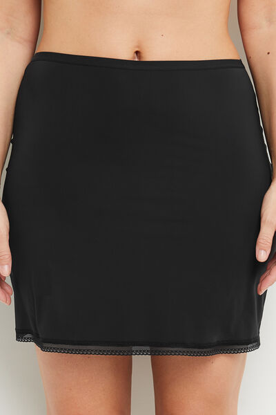 INVISIBLE JUPON MICROFIBRE RECYCLEE NOIR