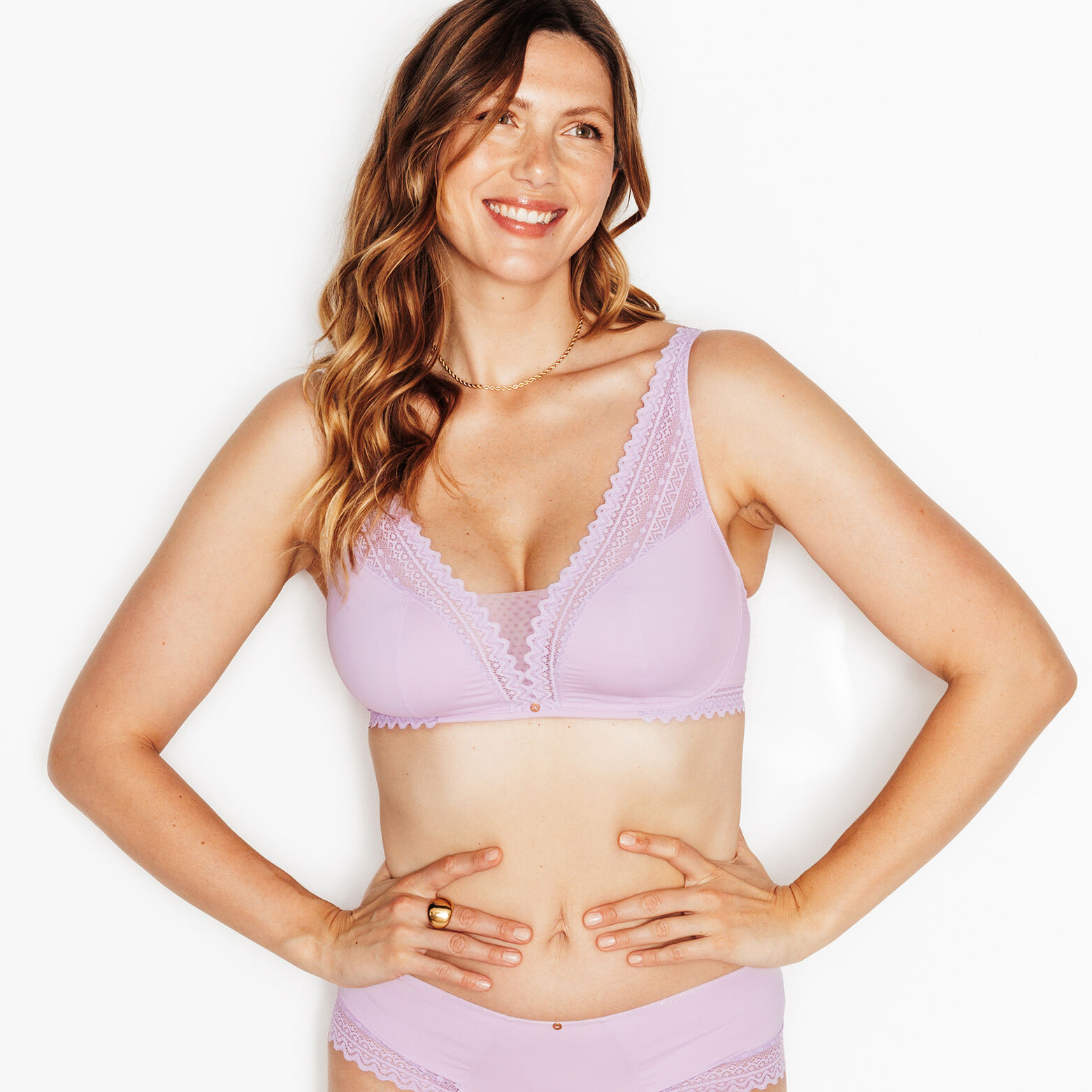 DOUCE SOUTIEN-GORGE SANS ARMATURES LILAS