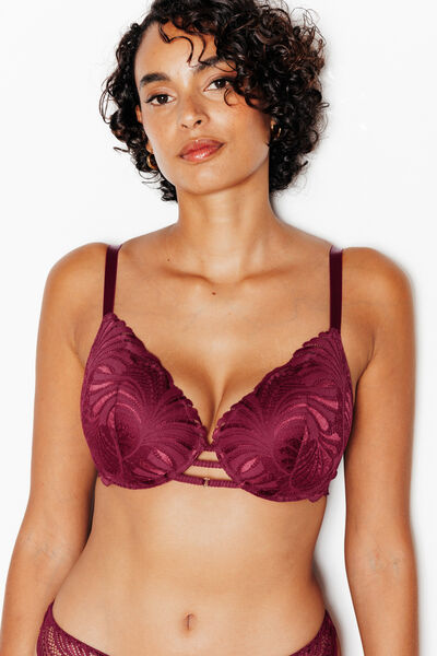 JEN SOUTIEN-GORGE AMPLIFORME PLUNGE ROUGE