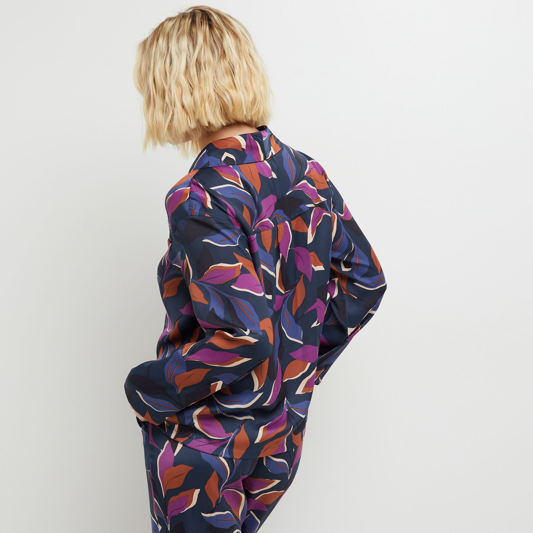 Pyjama femme satin rouge gorge store