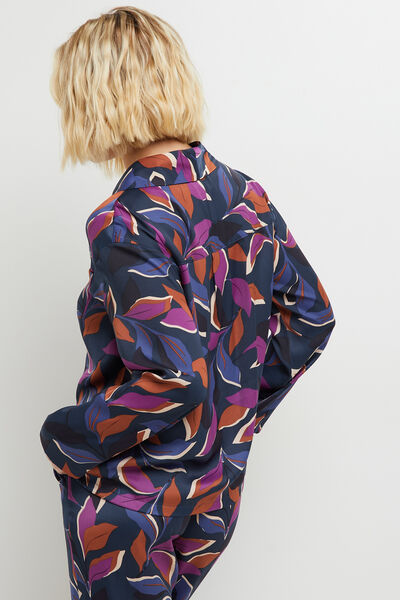 CLOTHILDE VESTE PYJAMA MULTICO VIOLET