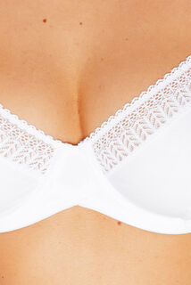 INFINITY SOUTIEN-GORGE EMBOITANT COTON BLANC