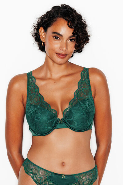 INOUIE SOUTIEN-GORGE AMPLIFORME FOULARD VERT