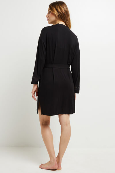 CAMILLE DESHABILLE VISCOSE NOIR
