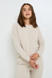 HOBBY TEE-SHIRT MANCHES LONGUES BEIGE