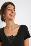 SYARA NUISETTE MANCHES COURTES NOIR