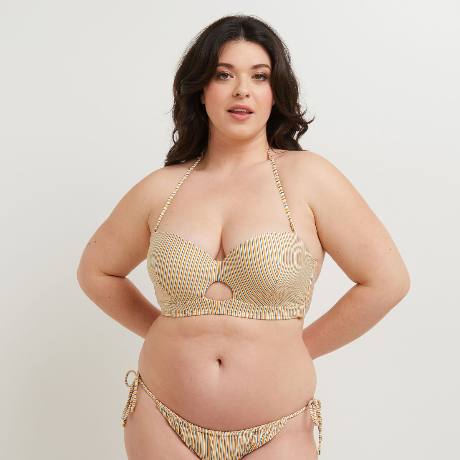 MARTHA MAILLOT DE BAIN BANDEAU MULTICO VERT
