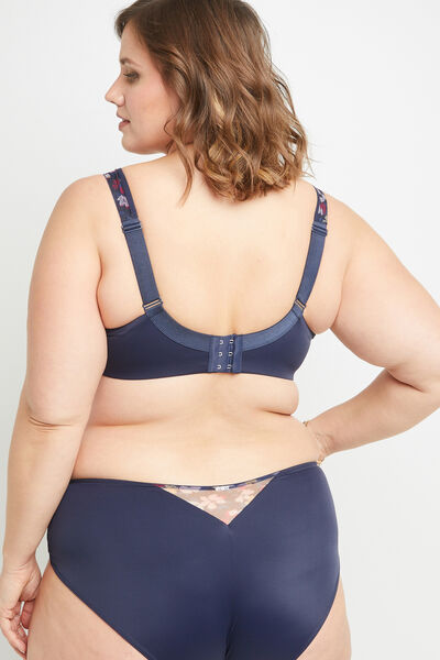 BLANCHE SOUTIEN-GORGE GRANDS BONNETS MULTICO BLEU