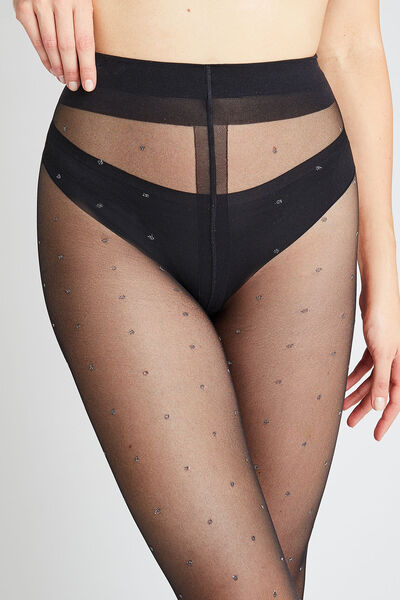 COLLANT FANTAISIE 20 DENIERS NOIR