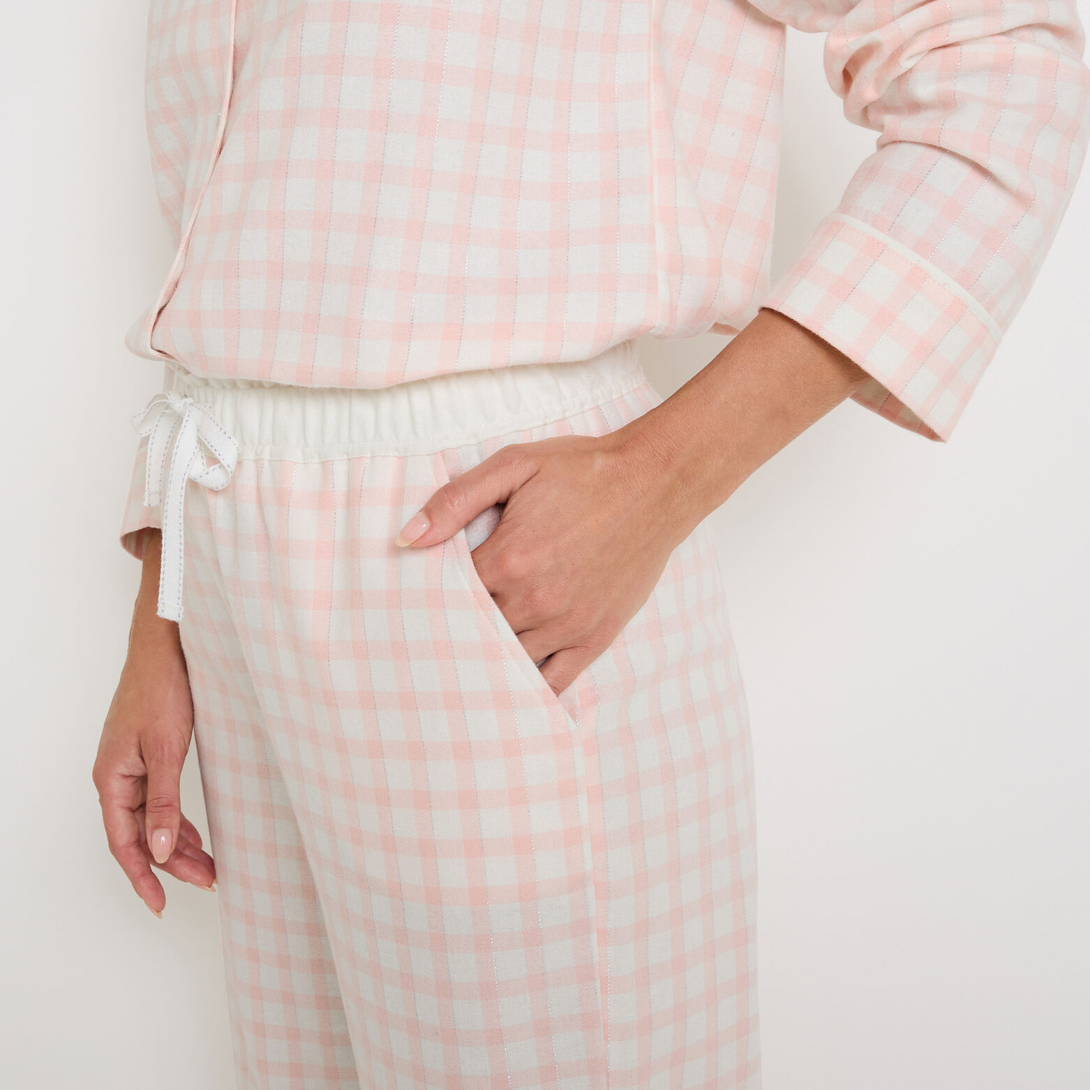 Ensemble FAMILLE rose chemise & pantalon
