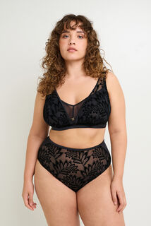 FANTINE SOUTIEN-GORGE SANS ARMATURES GRANDE TAILLE NOIR