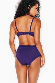 DOUCE CULOTTE TAILLE HAUTE MICROFIBRE VIOLET