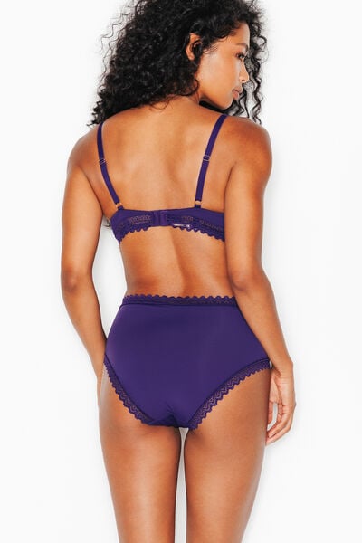 DOUCE CULOTTE TAILLE HAUTE MICROFIBRE VIOLET