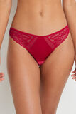 TRINITY TANGA DENTELLE ROUGE