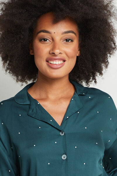 CHEMISE DE PYJAMA VISCOSE VERT