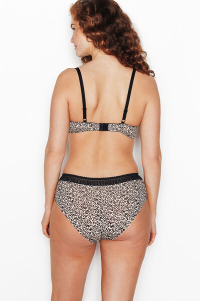 LOT DE 2 SHORTYS COTON MULTICO NOIR