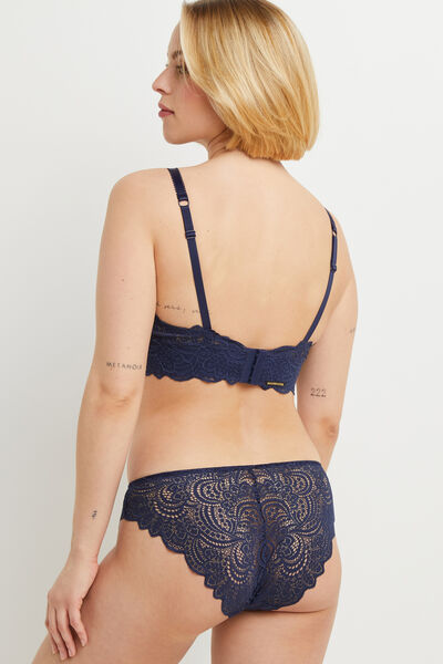 CULOTTE DENTELLE MARINE