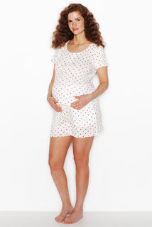INSOMNIA PYJAMA 2 PIECES GROSSESSE MULTICO BLANC