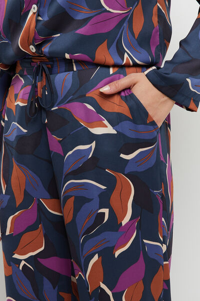 CLOTHILDE PANTALON MULTICO VIOLET