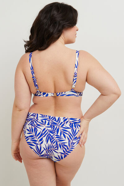 MOON MAILLOT DE BAIN CULOTTE MAXI MULTICO BLANC