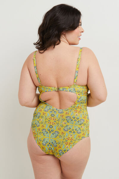 MALICE MAILLOT DE BAIN 1 PIECE EMBOITANT MULTICO VERT