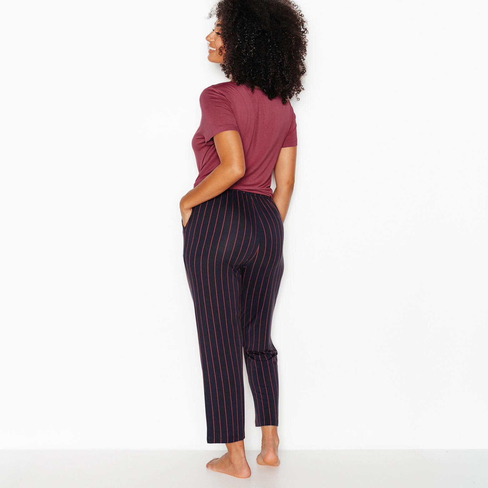 CAMILLE Pantacourt de pyjama MULTICO GRIS