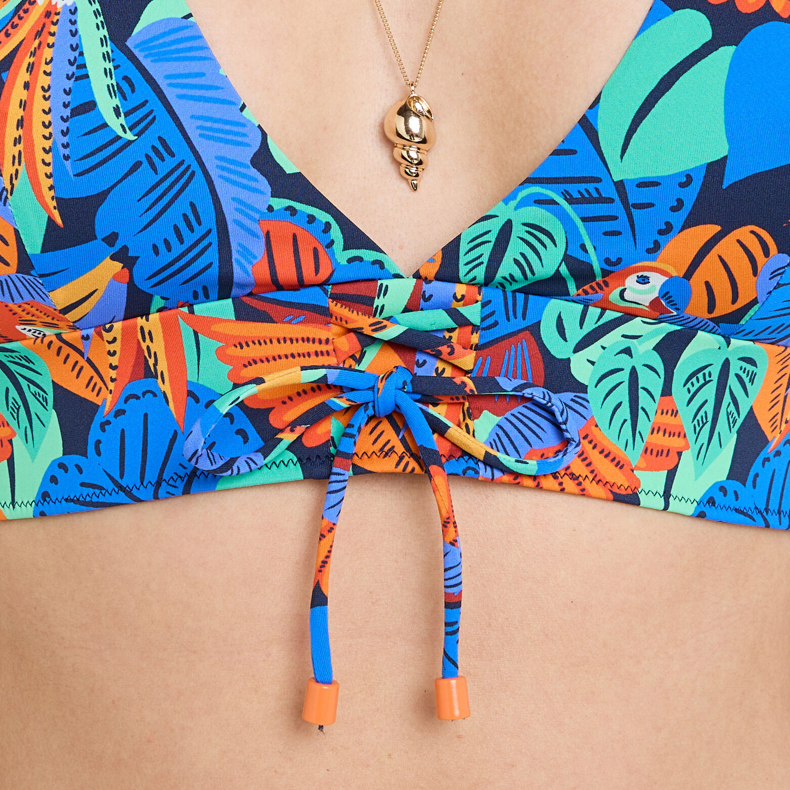NOA Maillot de bain triangle MULTICO BLEU