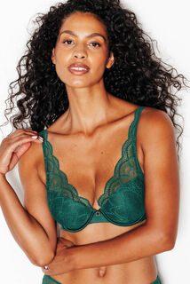 INOUIE SOUTIEN-GORGE AMPLIFORME FOULARD VERT