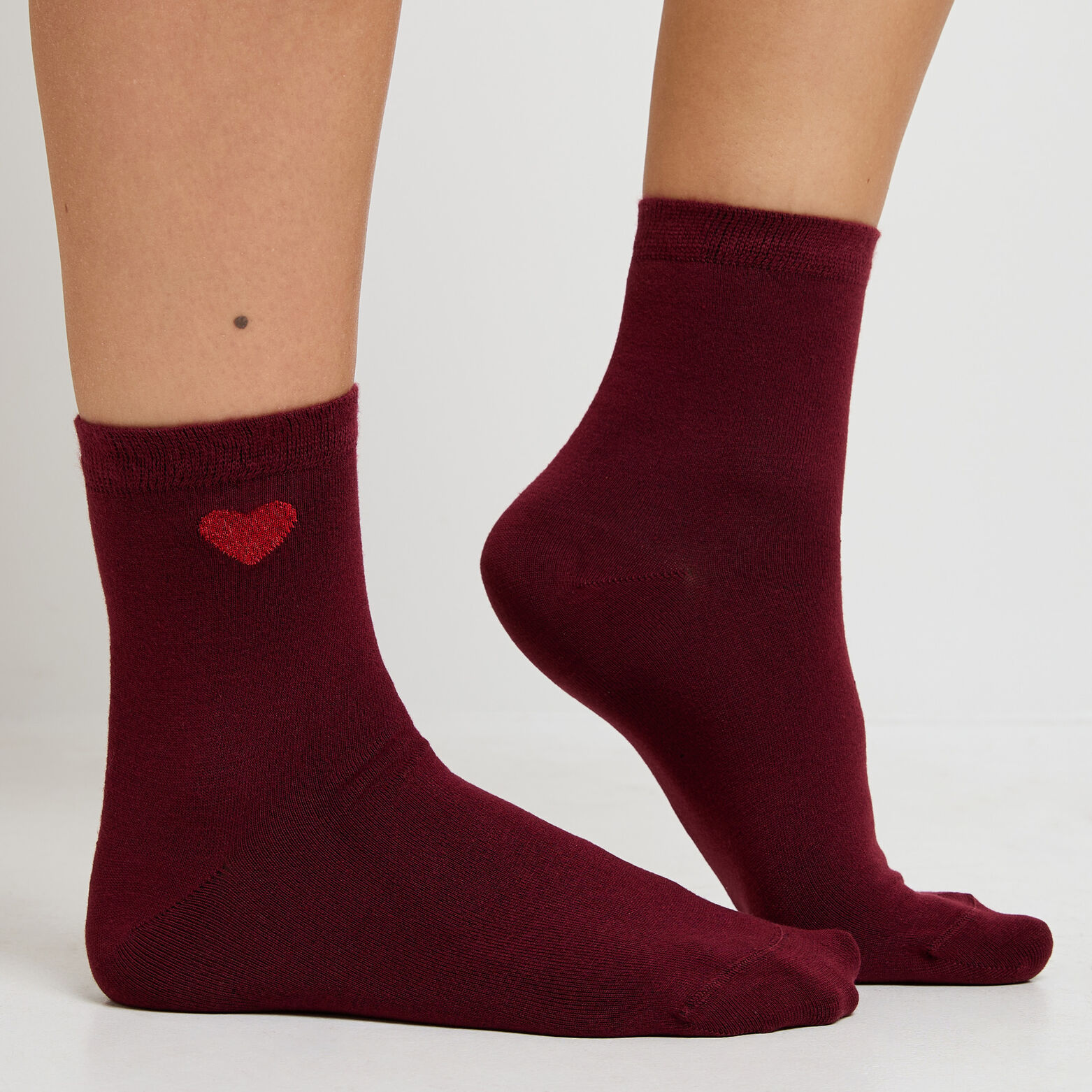 MALICE PAIRE DE CHAUSSETTES MULTICO ROUGE