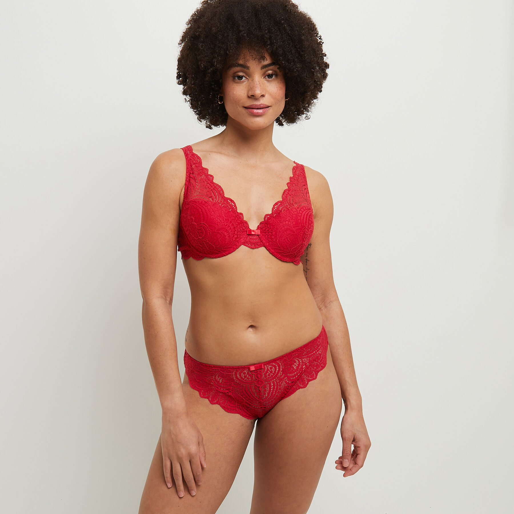 Culotte rouge gorge top