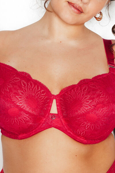 ISMA SOUTIEN-GORGE EMBOITANT DENTELLE ROSE