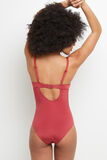 LEONIE MAILLOT DE BAIN 1 PIECE COQUE BORDEAUX