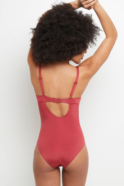 MAILLOT DE BAIN 1 PIECE COQUE BORDEAUX