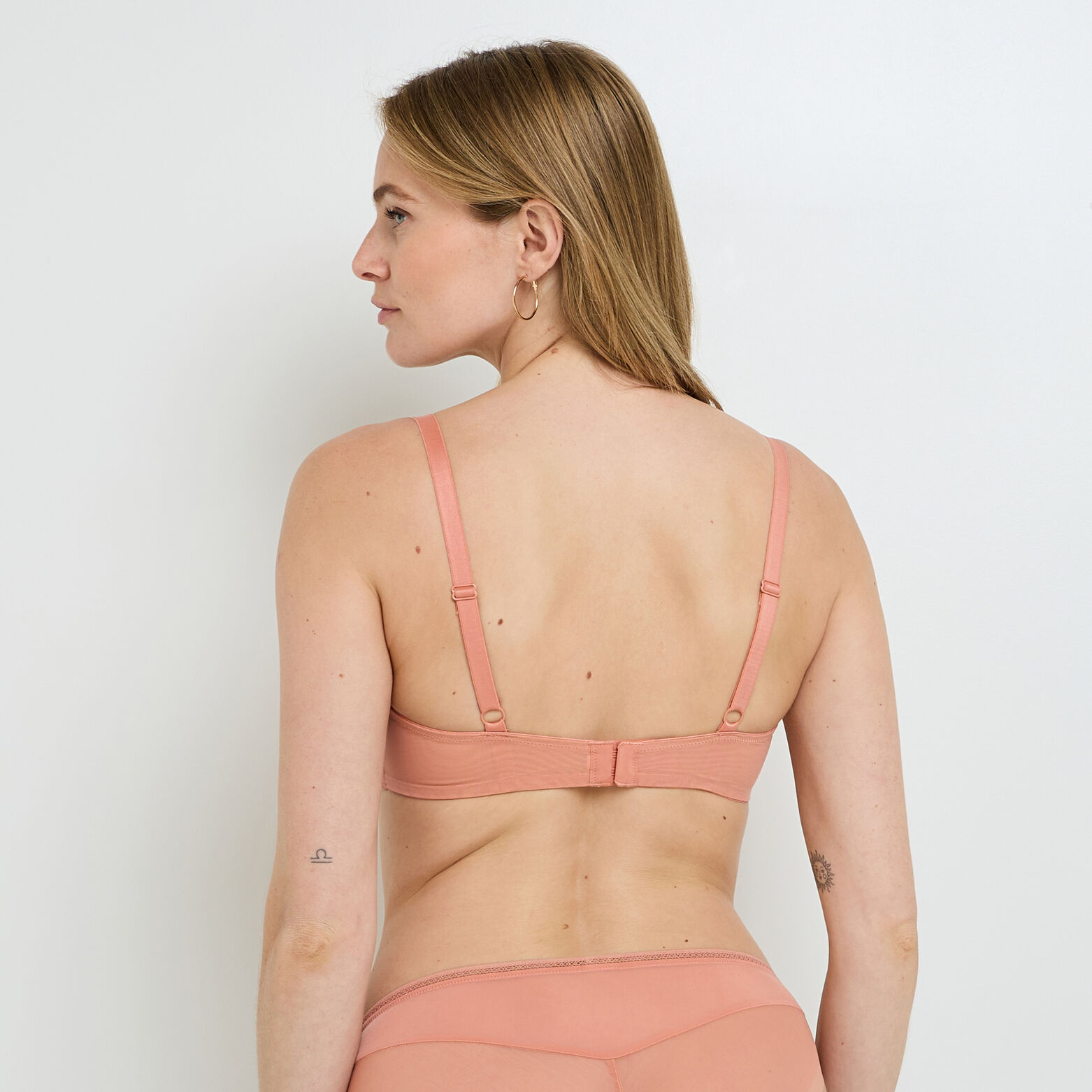 GINNY SOUTIEN-GORGE EMBOITANT FOULARD MICROFIBRE ROSE