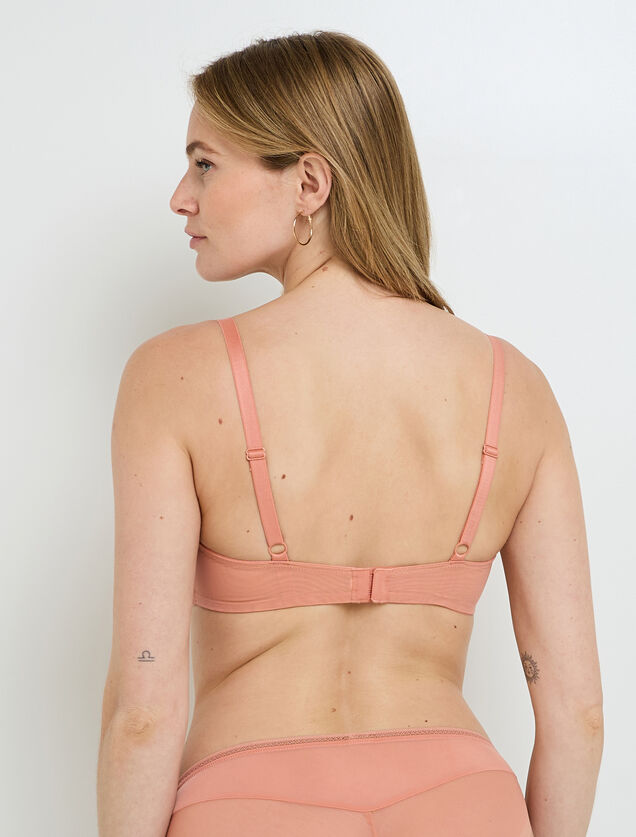 GINNY SOUTIEN-GORGE EMBOITANT FOULARD MICROFIBRE ROSE