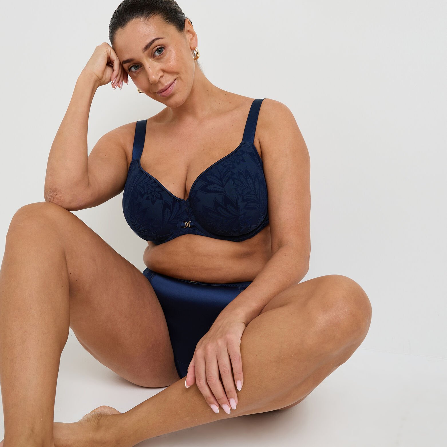 FANTINE SOUTIEN-GORGE AMPLI SPACER GRANDE TAILLE MARINE
