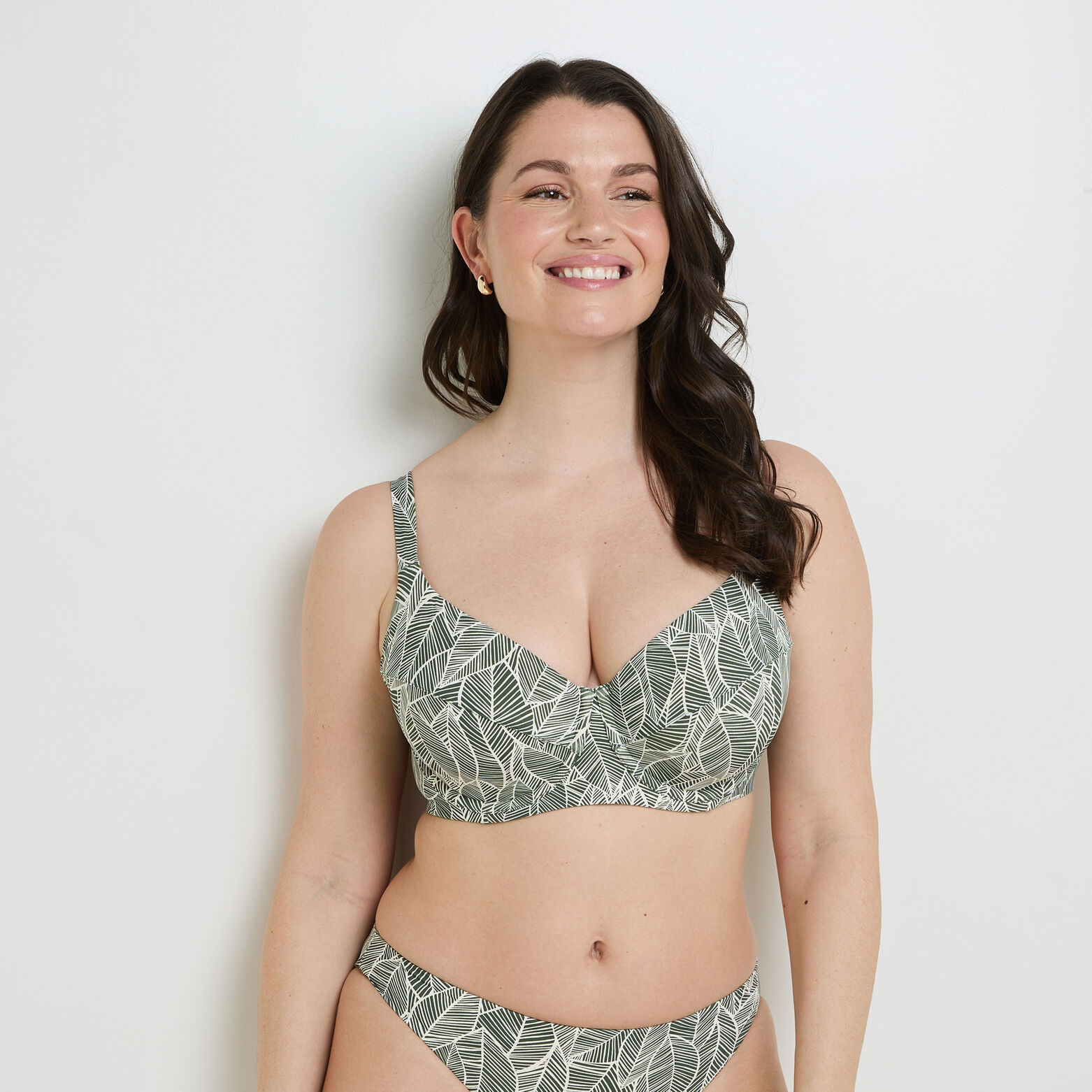 NAJA Maillot de bain Grande taille corbeille MULTICO VERT